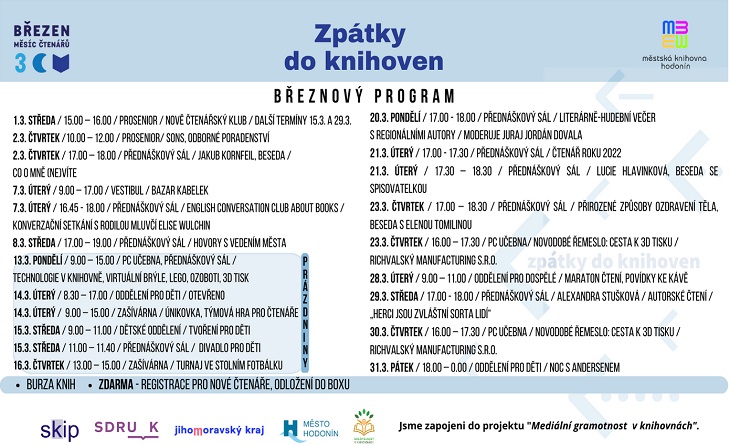 Březen měsíc čtenářů